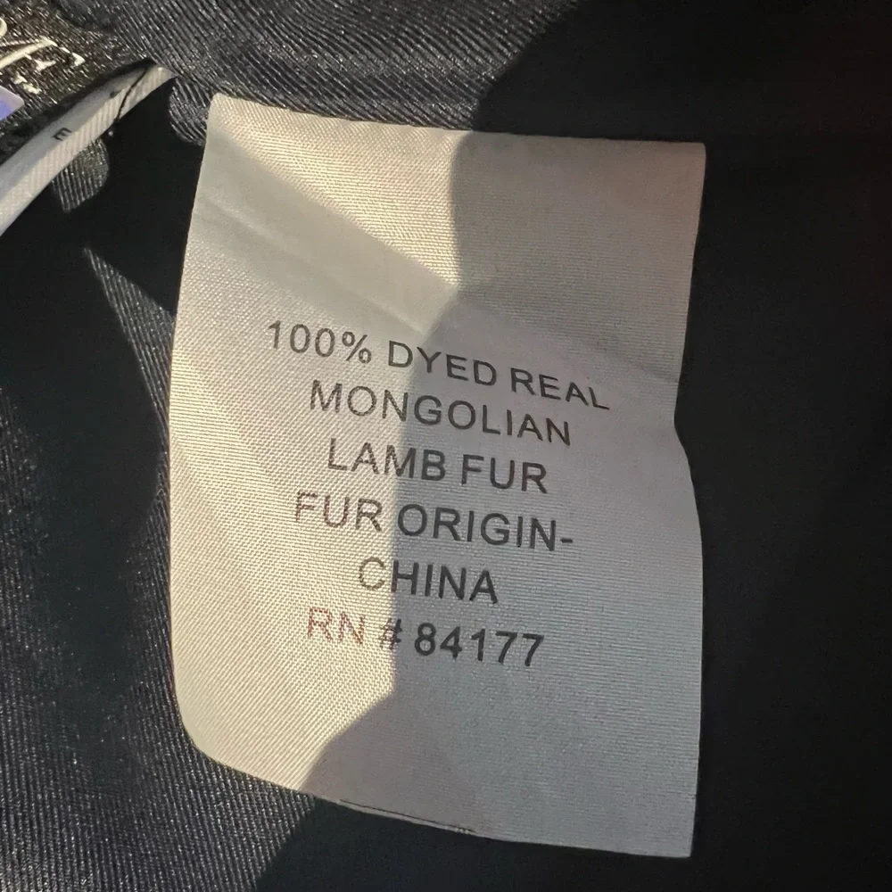 Diane Von Furstenberg DVF authentic Mongolian lamb fur vest sz L - Picture 3 of 6